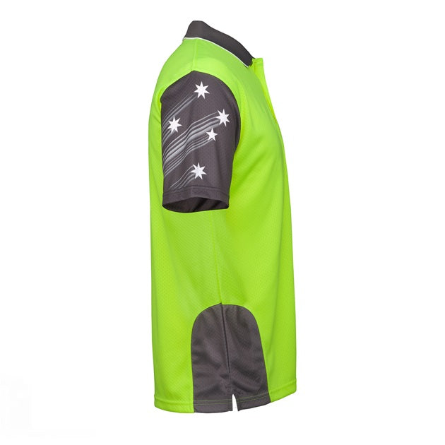 jbs short sleeve southern cross polo yellow