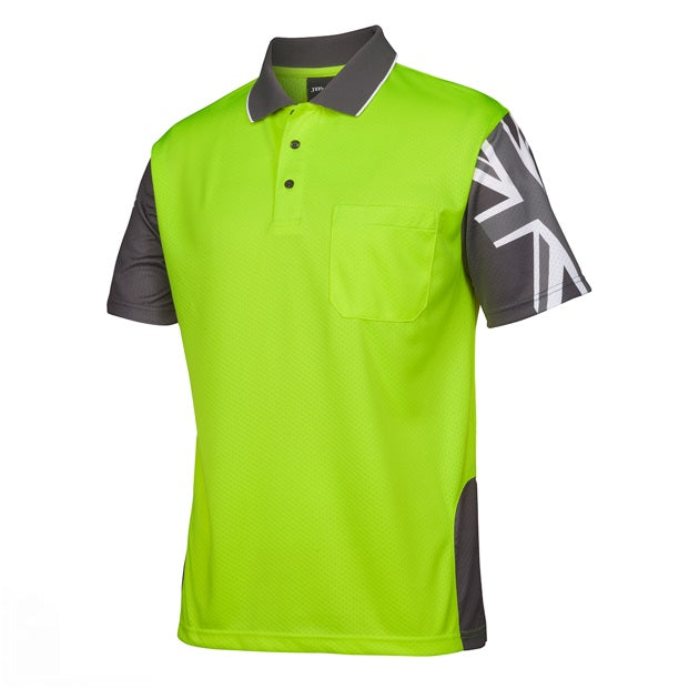 jbs short sleeve southern cross polo yellow