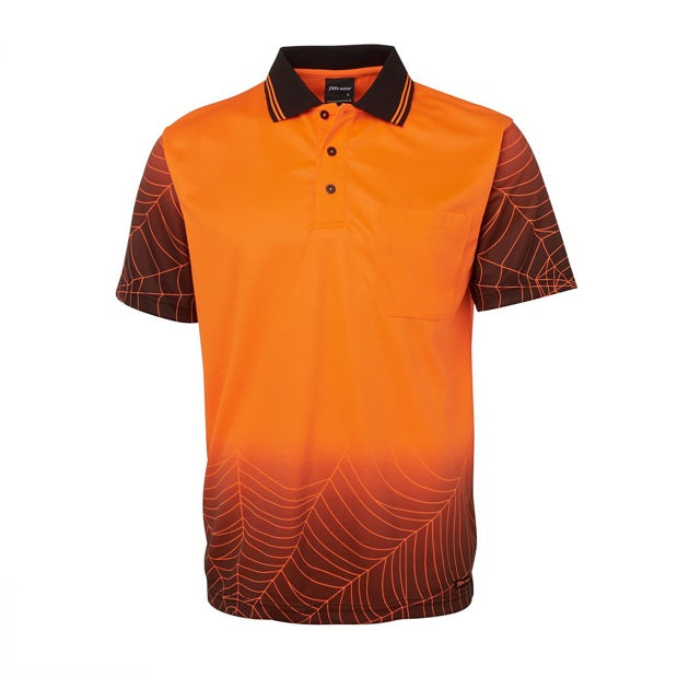 jbs short sleeve web design polo orange
