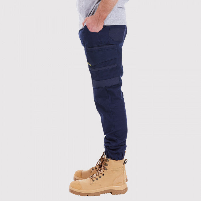 tradie cuffed pant navy
