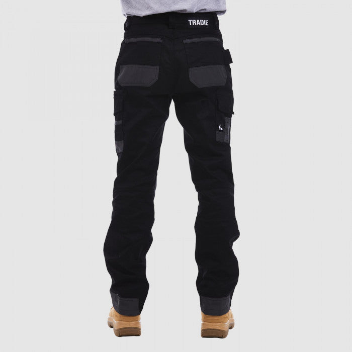 tradie cargo pants black