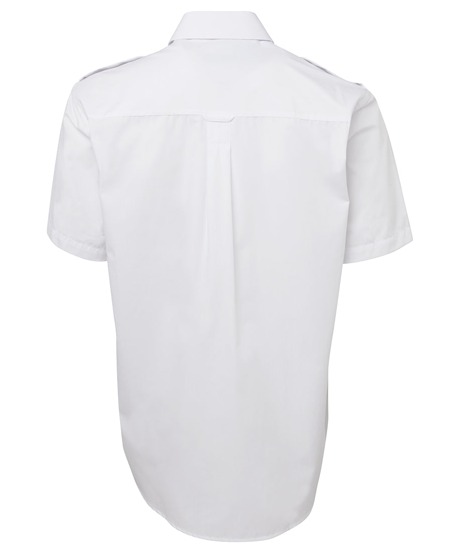 jbs epaulette shirt short sleeve white