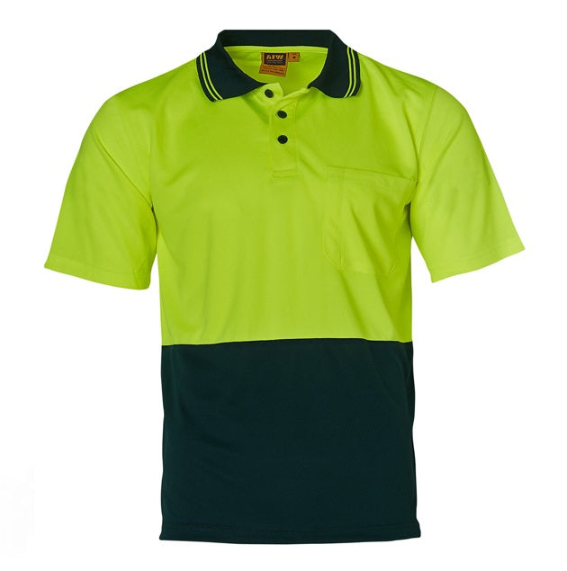 aiw short sleeve polo yellow bottle