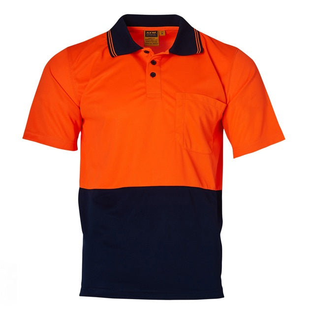 aiw short sleeve polo orange