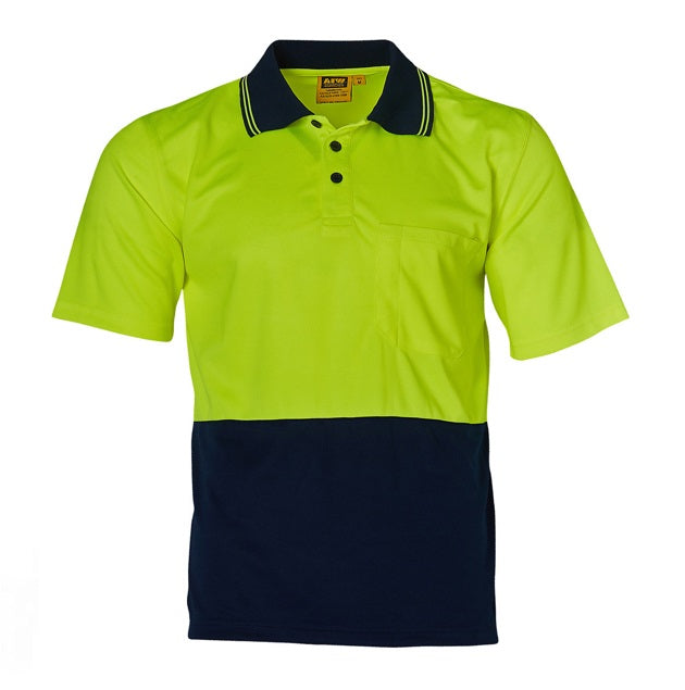 aiw short sleeve polo yellow