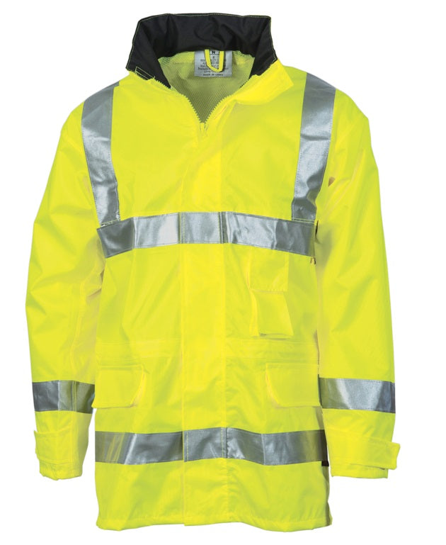 dnc day night rain jacket yellow