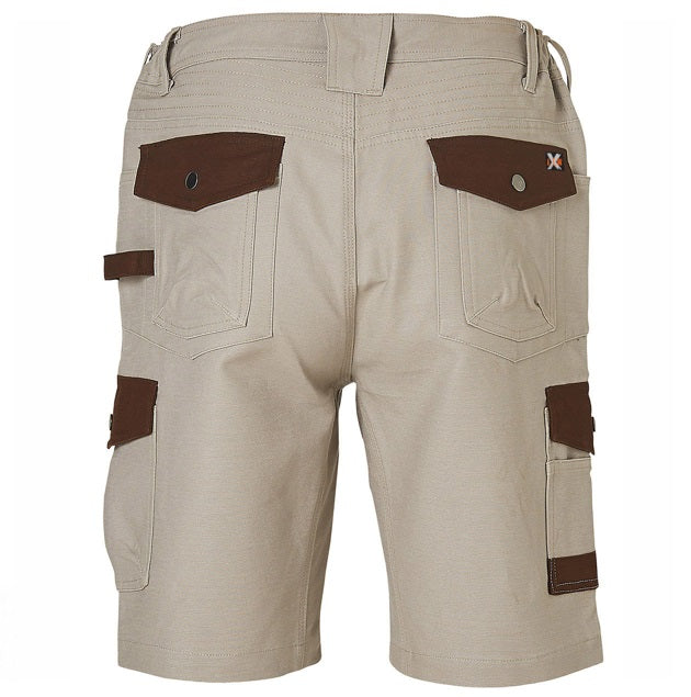aiw mens stretch cargo work shorts sand back