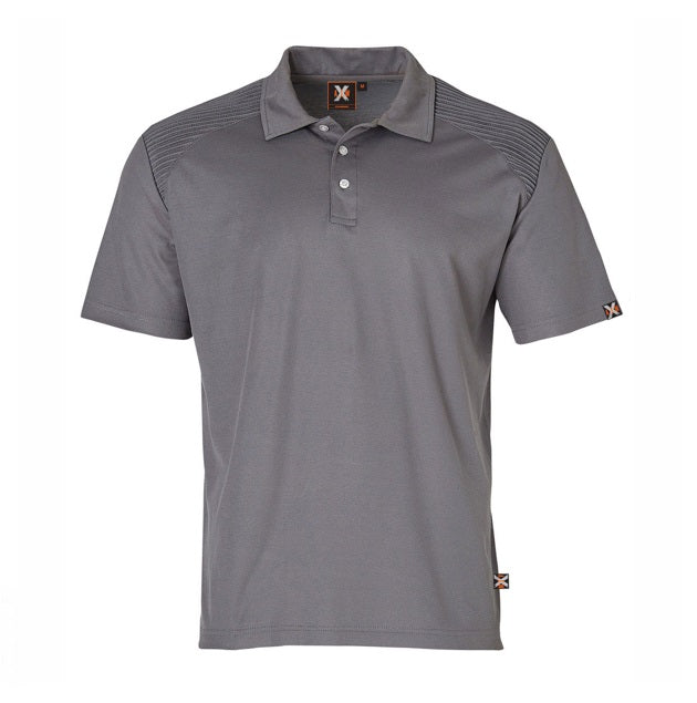 aiw unisex truedry polo steel grey
