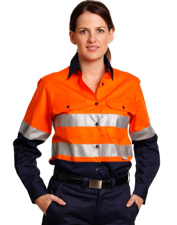 aiw women's long sleeve day and night work shirt