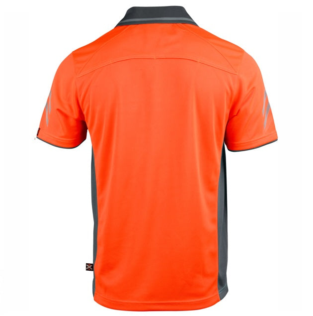 aiw unisex cooldry vented polo back