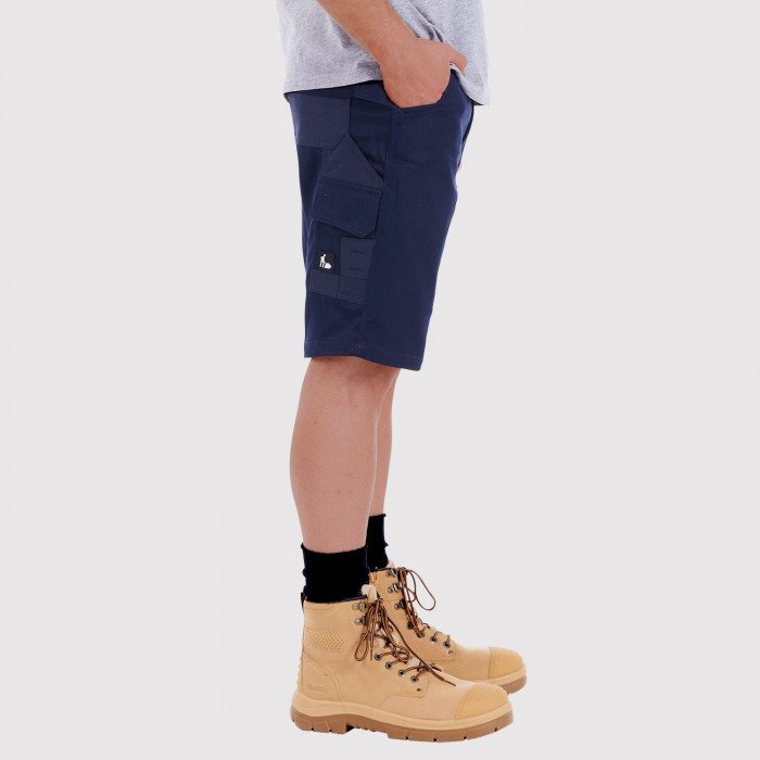 tradie cargo shorts navy