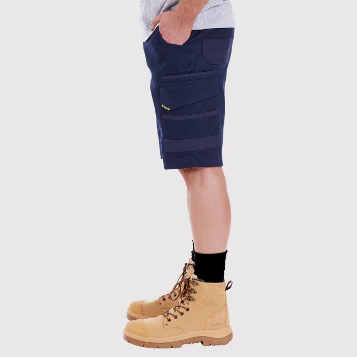 tradie cargo shorts navy