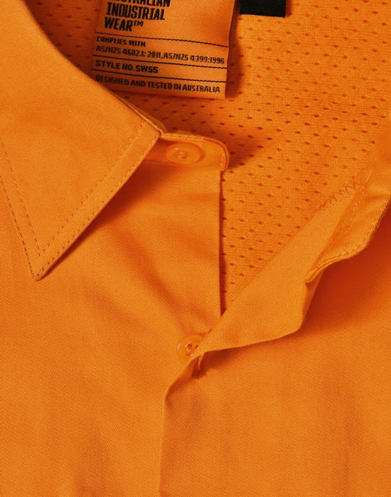 aiw vicrail unisex safety shirt detail