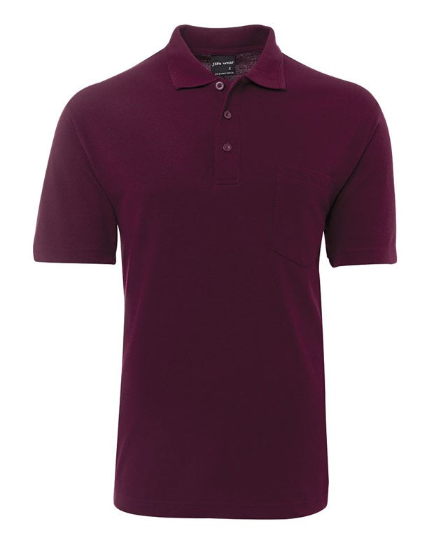 jbs pocket polo maroon