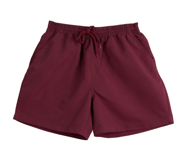aiw kids sport shorts maroon