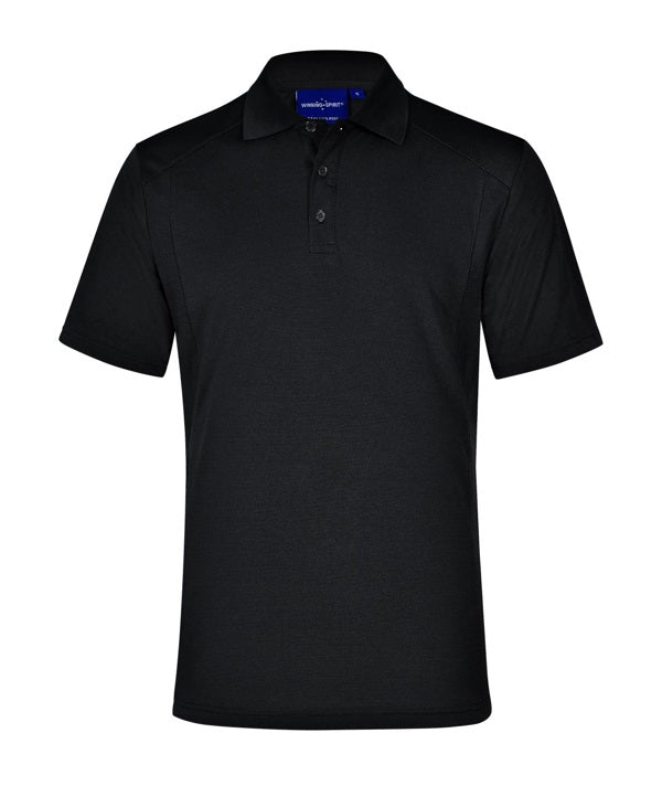 aiw mens bamboo polo black