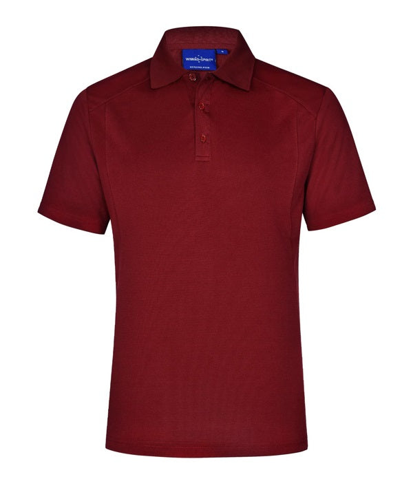 aiw mens bamboo polo ruby