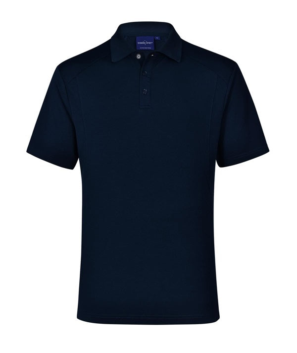 aiw mens bamboo polo navy