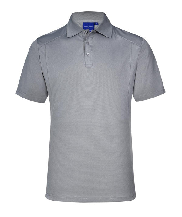 aiw mens bamboo polo cool grey
