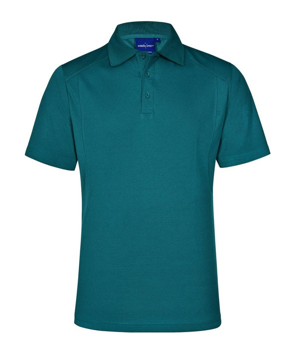 aiw mens bamboo polo teal