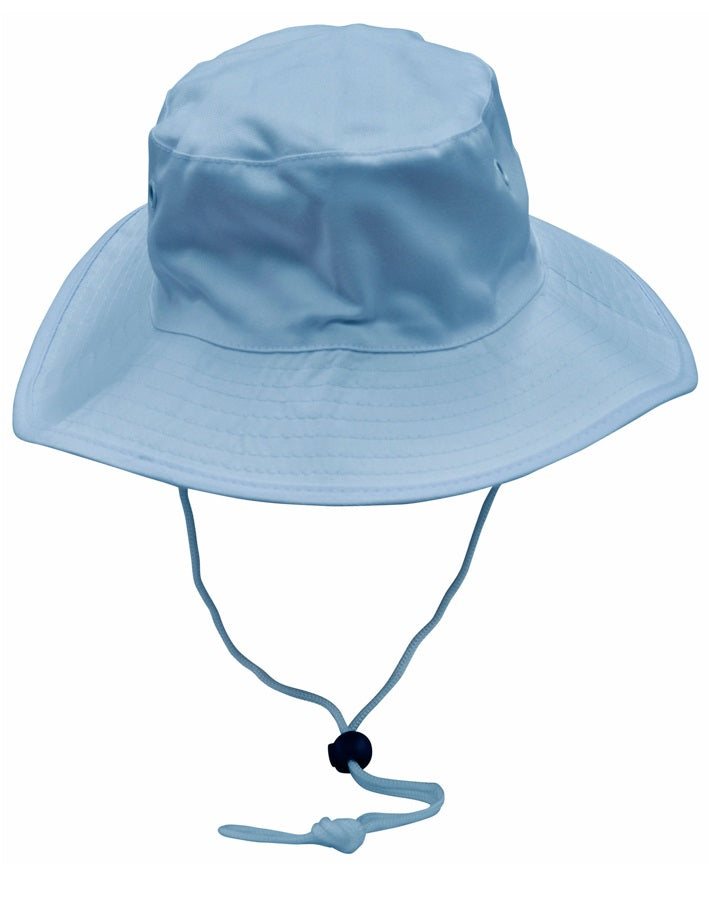 aiw surf hat with strap sky blue