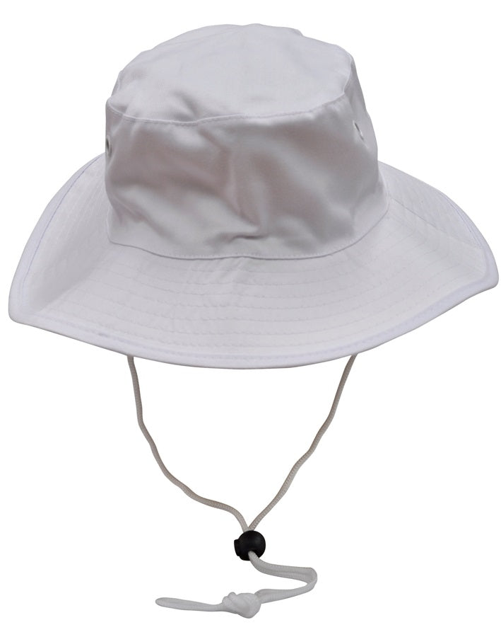 aiw surf hat with strap white