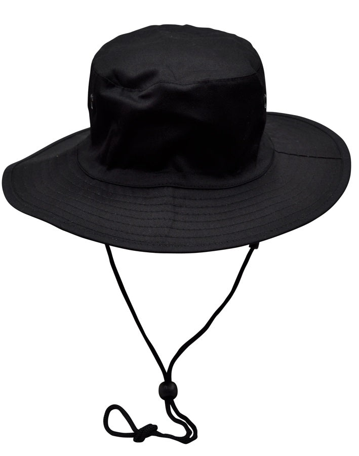 aiw surf hat with strap black