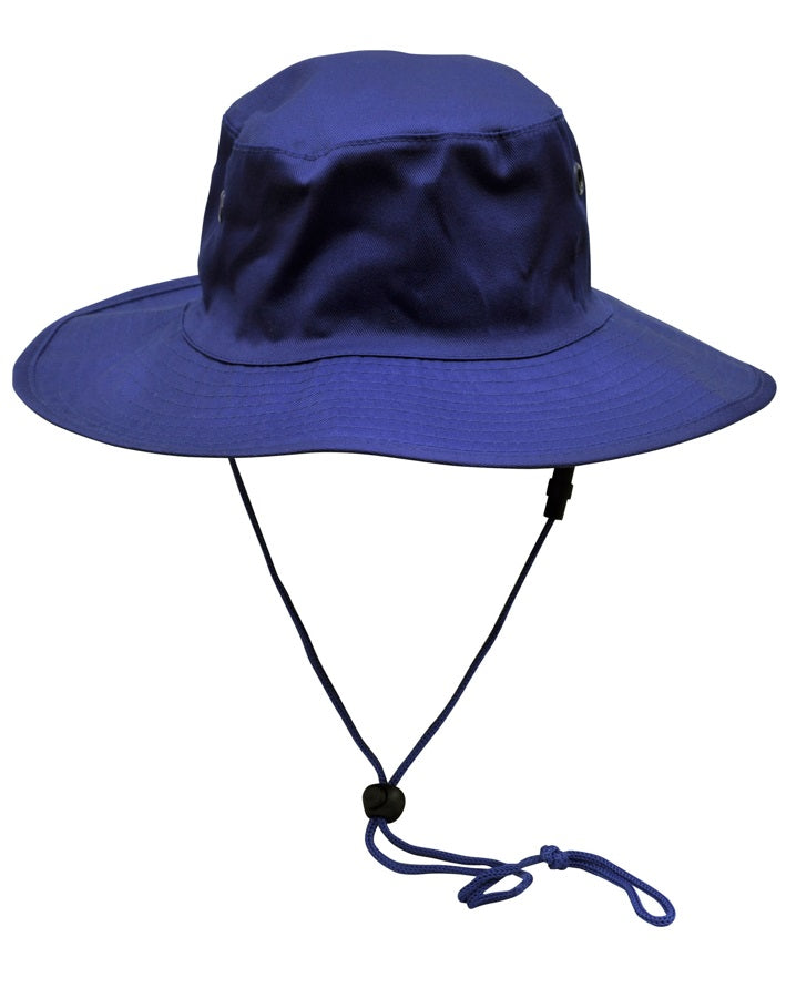 aiw surf hat with strap royal blue