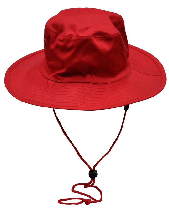 aiw surf hat with strap red