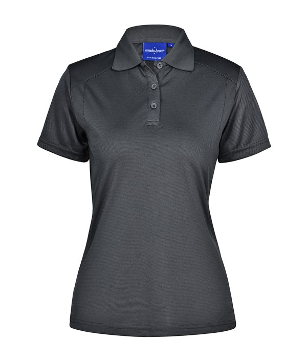 aiw womens bamboo polo storm grey