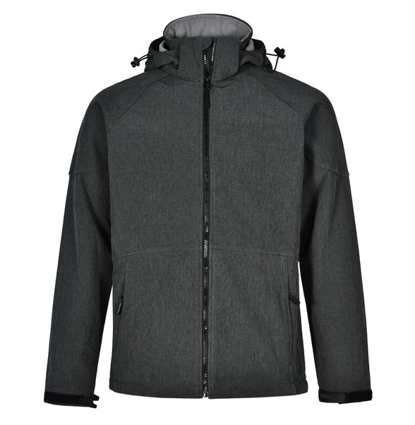 aiw kids softshell jacket marle charcoal