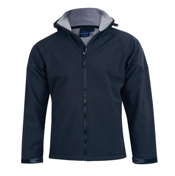 aiw kids softshell jacket navy charcoal