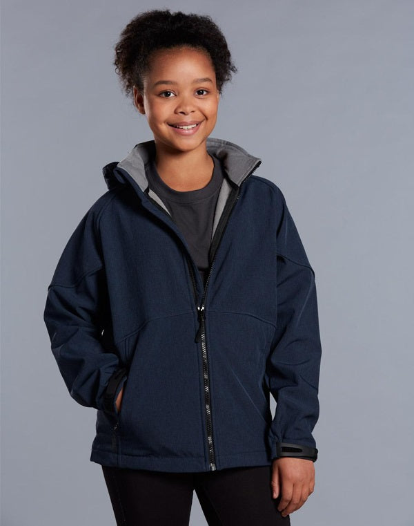 aiw kids softshell jacket model