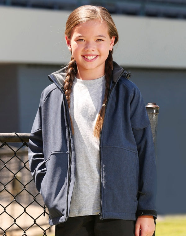 aiw kids softshell jacket model