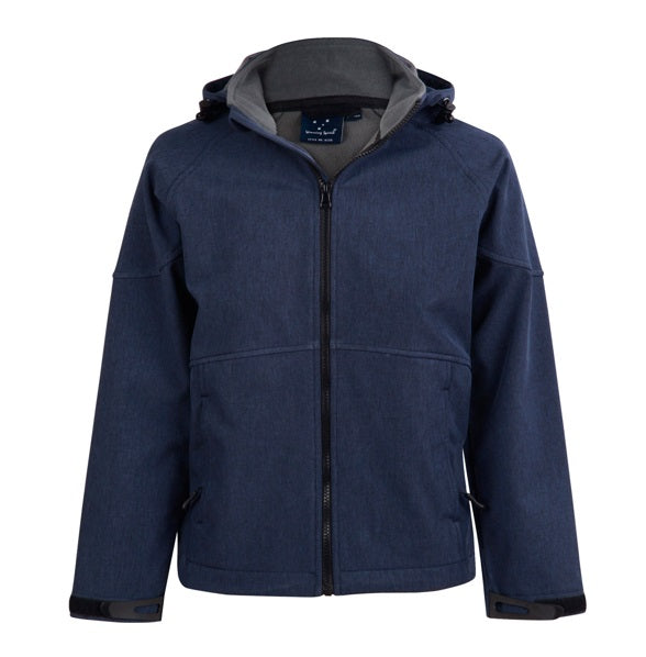 aiw kids softshell jacket marle navy charcoal