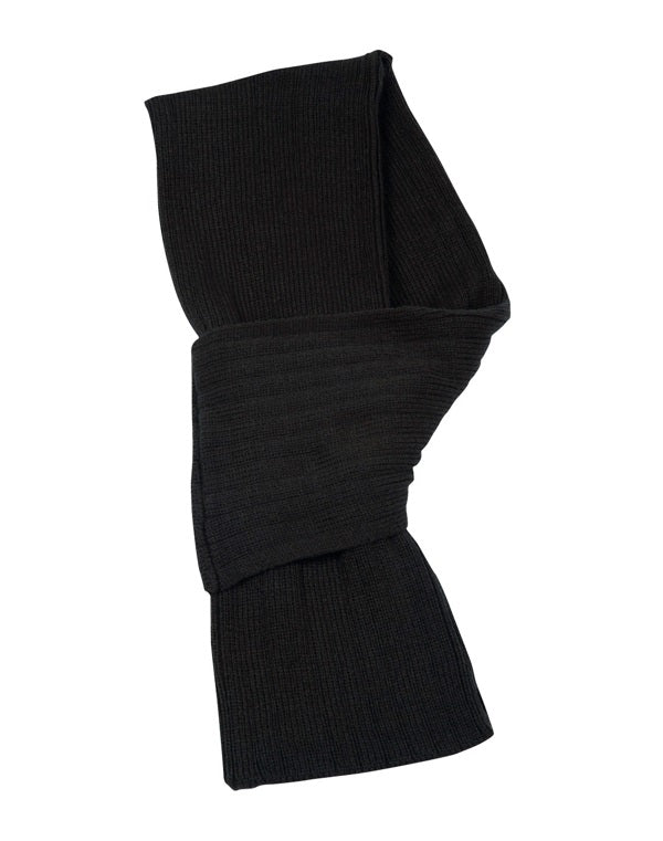 cable knit scarf charcoal