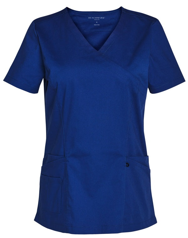 aiw ladies scrubs top royal blue