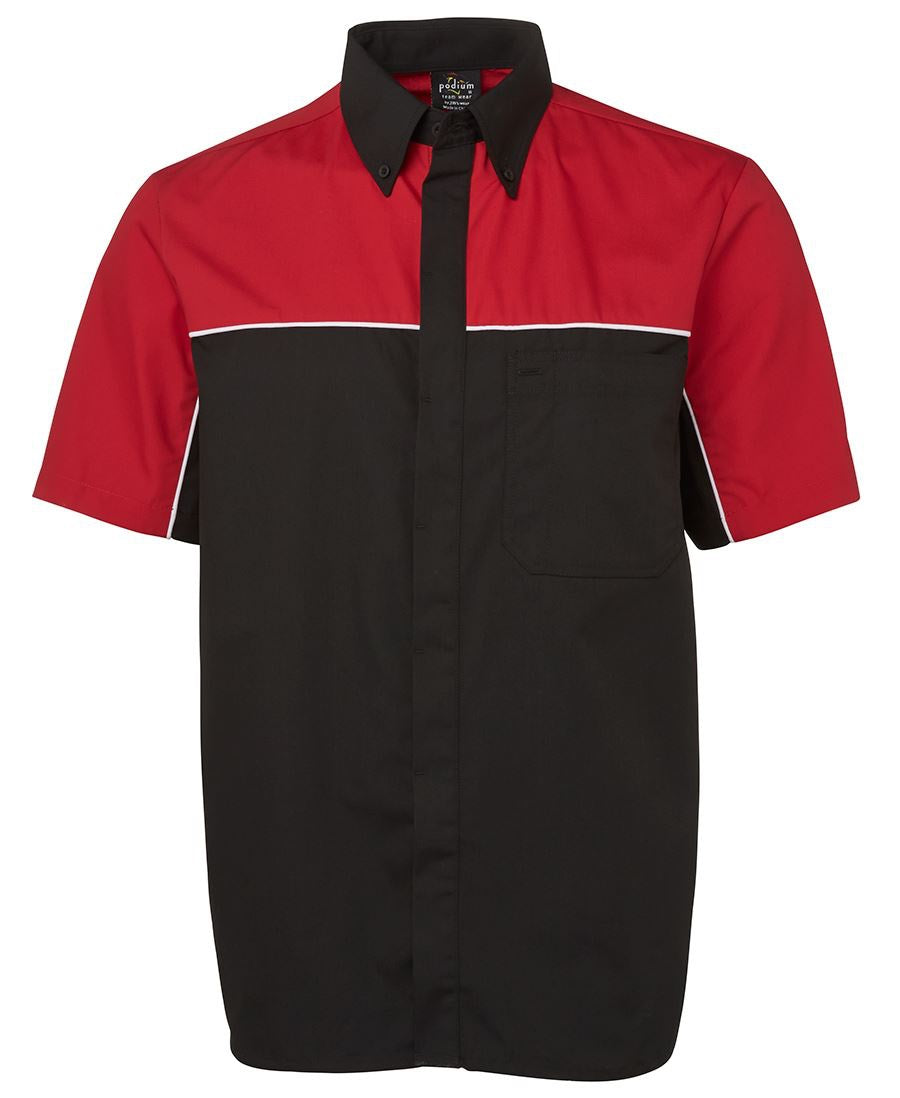 jbs moto shirt black red