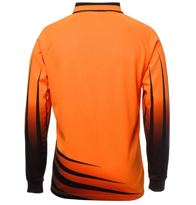 jbs long sleeve rippa polo orange