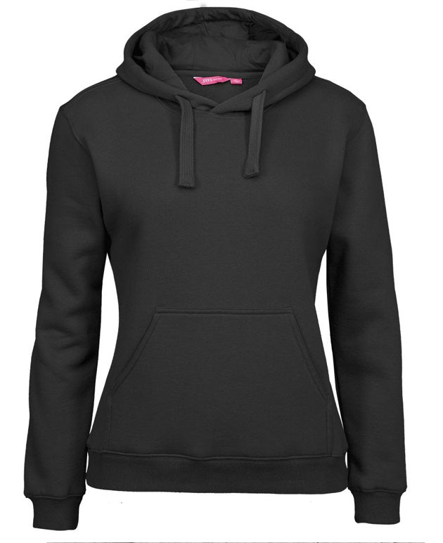 jb's ladies fleece hoodie black