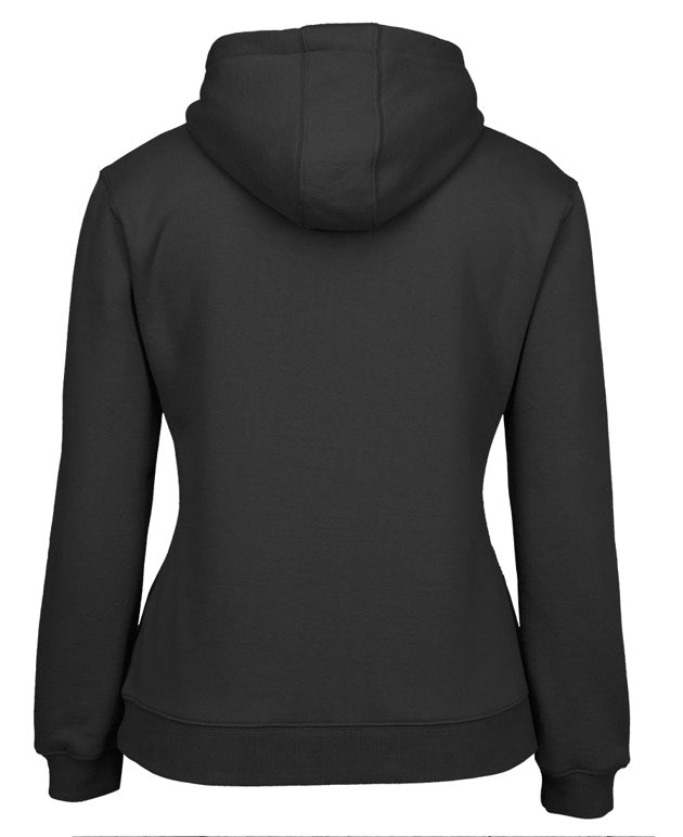 jb's ladies fleece hoodie black
