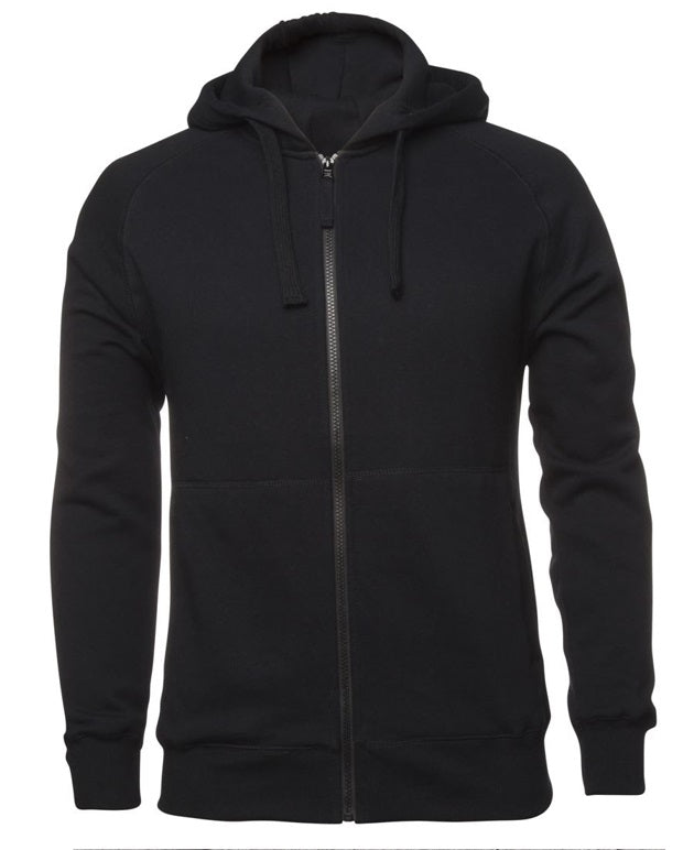 jb's colors of of cotton full zip hoodie black