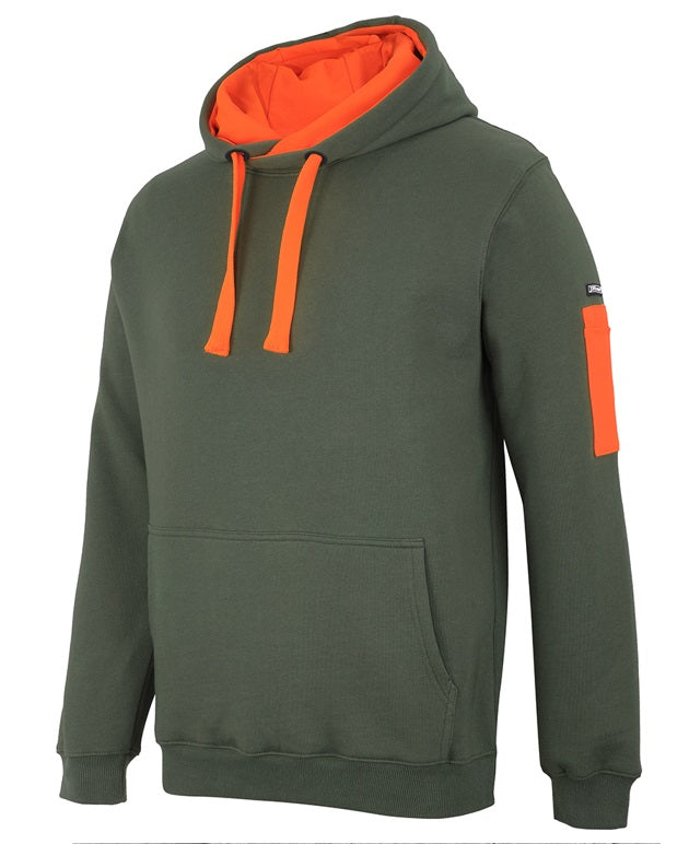 Jb's Trade Hoodie - Army/Orange