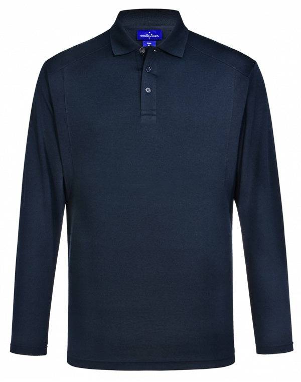 aiw men's lucky bamboo polo navy