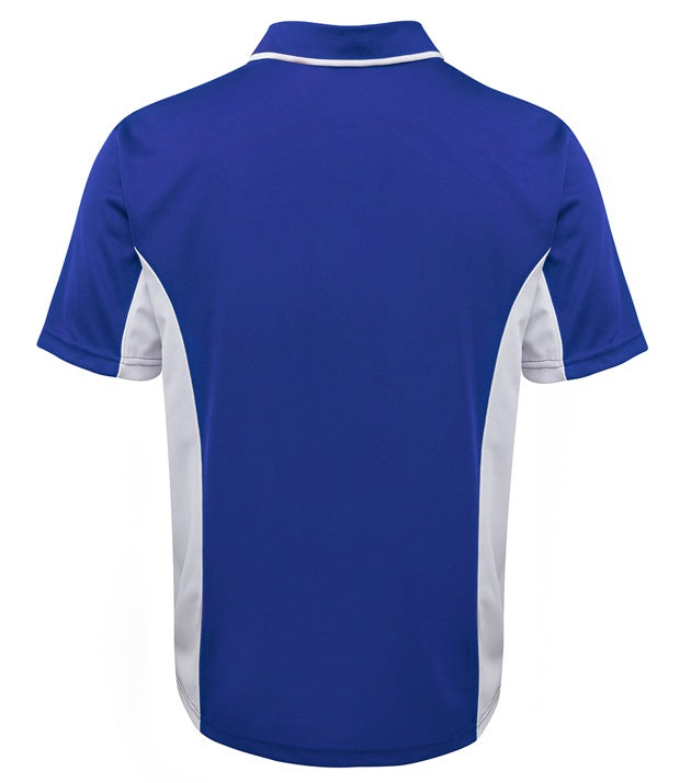 jb's podium contrast polo royal white