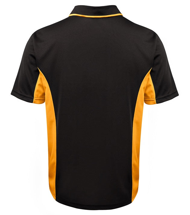 jb's podium contrast polo black gold
