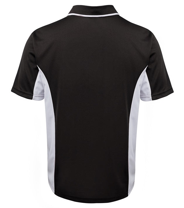 jb's podium contrast polo black white