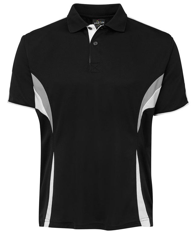 JB's Men's Cool Polo Black White Grey