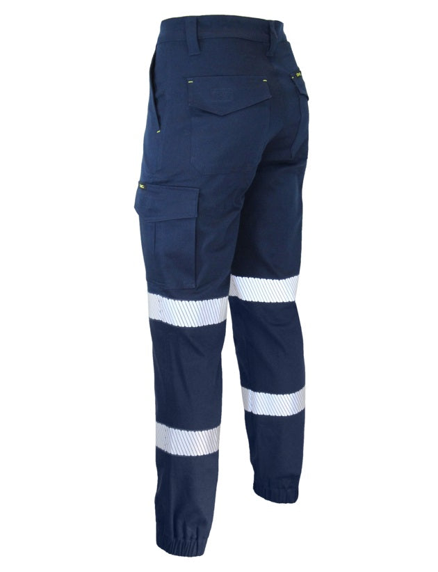dnc slimflex cuffed segmented tape work pants