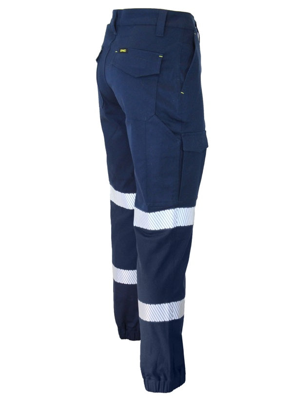 dnc slimflex cuffed segmented tape work pants